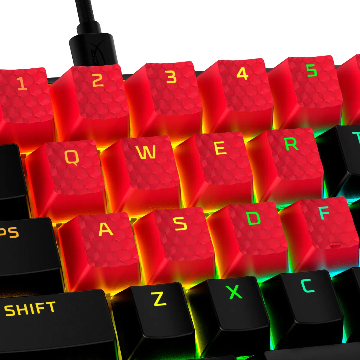 HyperX Резиновые колпачки для клавиш Красный Photo 5