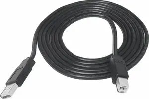 USB A uz USB B drukas kabelis TelForceOne 3 m — melns