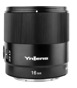 Standard lens Yongnuo YN16mm F1.8S DA DSM — Sony E-mount, 16mm, f/1.8, 0.17 m close focus, 58 mm filter, black