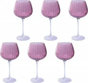 Set of 6 Drinking Glasses 460 ml ROSE&TULIPANI PRISMIA by NPC Polska