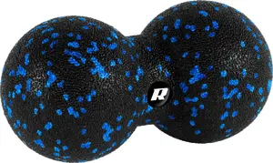 Dubultā masāžas bumba Rebel Duoball 8 cm, EPP materiāls, melni-zila