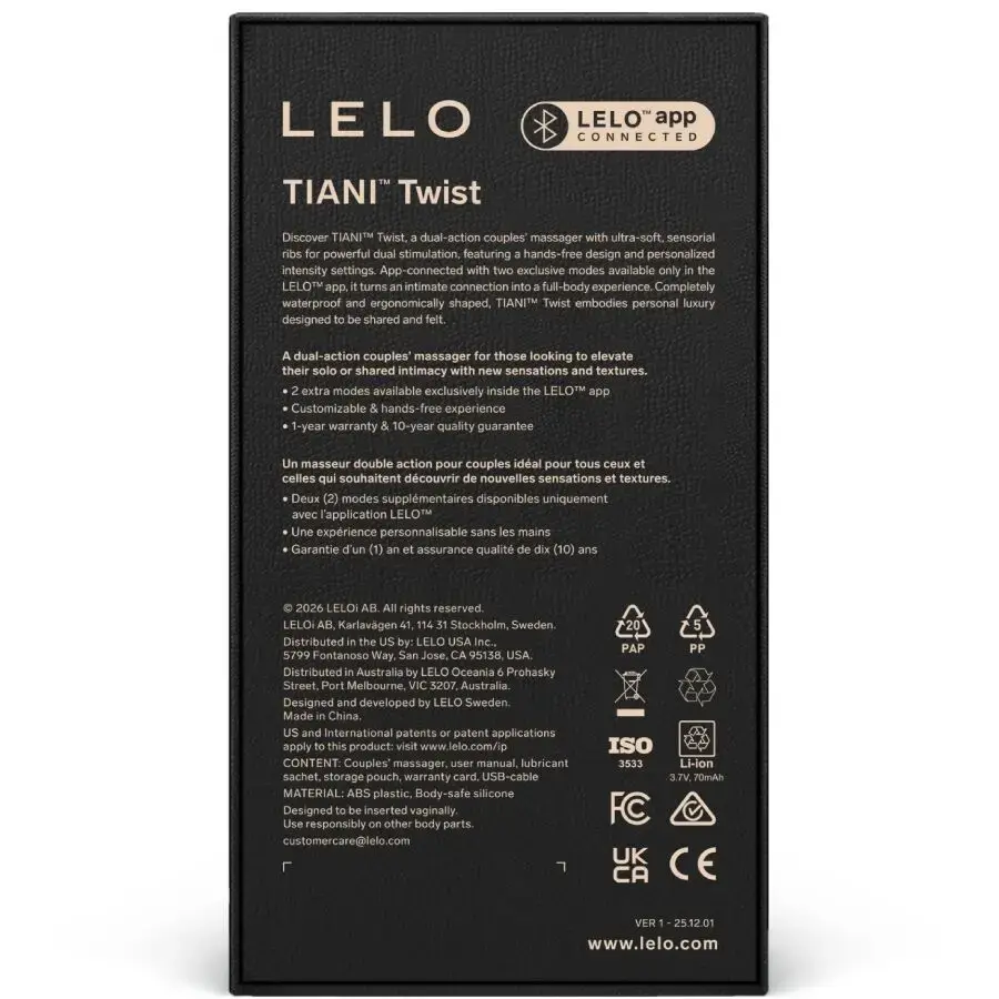 Lelo Tiani Twist парный вибратор Photo 4