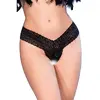 CHILIROSE CR 4885 стринги, открытая промежность, чёрные, M Photo 3