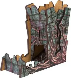 Dice Tower Q-Workshop Call of Cthulhu — wooden dice tumbler for tabletop RPGs, themed design