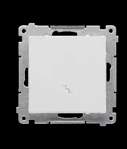 Switch module Kontakt-Simon TW6.01/114 — staircase switch 10 AX, 250 V~, quick-connect, light gray matte