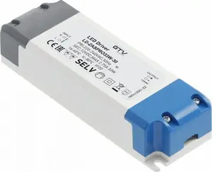 Power supply GTV LED PRO 12V 33W, input 220–240VAC, IP20, dimensions 140×48×28 mm