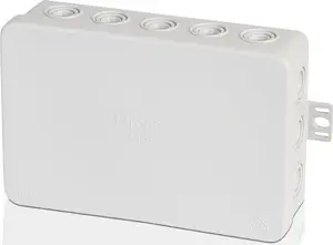 Sienas pelēka savienojuma kārba Spamel E128 134×89×40 mm