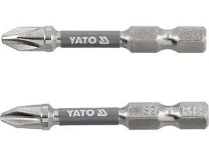 Screwdriver Bits 1/4" 50 mm PH2 2 pcs, YATO YT-78021, nickel-plated