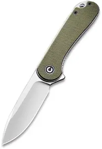 Folding Knife CIVIVI Elementum C907E — D2 Steel Blade, Green G10 Handle, Slip Joint