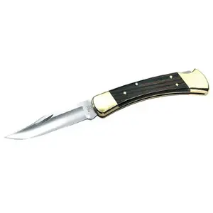Складной нож Buck Knives 110 Folding Hunter 50th Anniversary Edition — фиксируемое лезвие из нержавеющей стали, 205 г