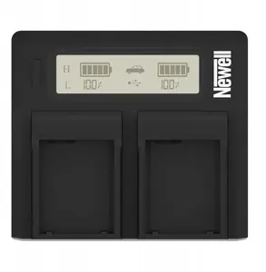 Двухканальная зарядная станция Newell DC-LCD для аккумуляторов Canon BP-955 / BP-975