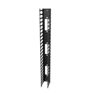 Kabeļu pārvaldības panelis Vertiv VRA1017, metāla korpuss, melns, 2 gab. iepakojumā
