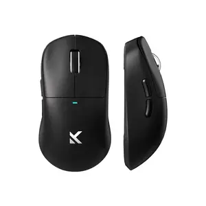 Spēļu pele Mchose M7 Ultra ambidekstrāla RF Wireless + USB‑C, optiskā 42000 DPI, 5 pogas, melna