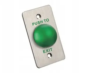 SCOT BT-8AW External Exit Push Button Mushroom Head — Outdoor exit button, momentary switch