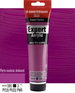 Akrila krāsa tube Amsterdam Expert Series Permanent Red Violet Opaque 590 — 60 ml