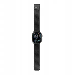 Metal Watch Band Amazingthing Titan Premium for Apple Watch 38/40/41/42/44/45/46/49 mm — black