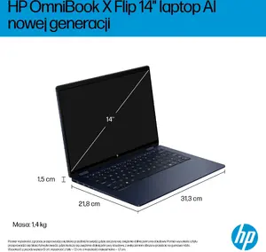 Laptop HP OmniBook X Flip Ultra 5 226V — 14" 2K OLED touch, 16GB RAM, 512GB SSD, Windows 11 Home