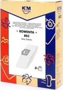 Vacuum cleaner bags könig & meyer R03 compatible with ROWENTA ZR814 — 3 pcs