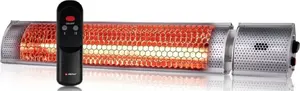 Wall-mounted garden infrared halogen heater ALPINA 2000W with remote (model 187792)