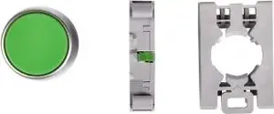 Control push button Spamel SP22-KZ-10 22 mm green, self-return, 1 NO contact