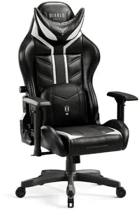 Gaming chair Diablo Chairs X-Ray 2.0 Small Size — black and white