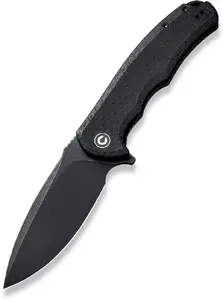 Knife CIVIVI Praxis C803G — folding knife, 9Cr18MoV blade, Micarta handle, All Black