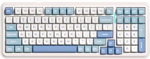 Mehāniskā tastatūra Mchose K99 V2 Icy Creamsicle MC-K99V2-4, bez ciparu bloka (Tenkeyless), vadu pieslēgums