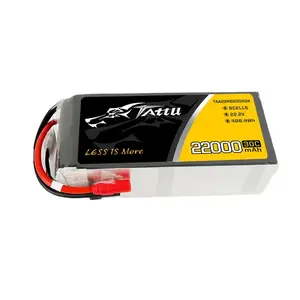 Аккумулятор gens ace & tattu TAA22K6S30ASX 22,2В 22000мА·ч LiPo для DJI S1000 и KOPTERWORX Hammer X8 91×206×61 мм, 30C