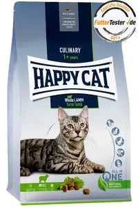 Сухой корм для кошек Happy Cat Culinary Adult — ягнёнок с пастбища, 1,3 кг