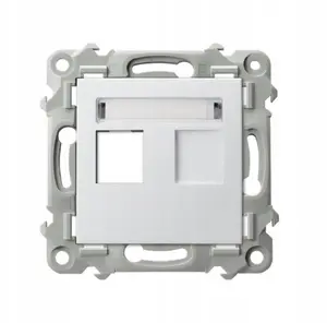 Keystone single-gang insert housing Ospel SZAFIR GPK-1Z/p/00 white — single module frame