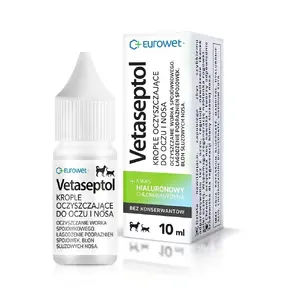 Капли для глаз и носа EUROWET Vetaseptol для собак и кошек 10 мл