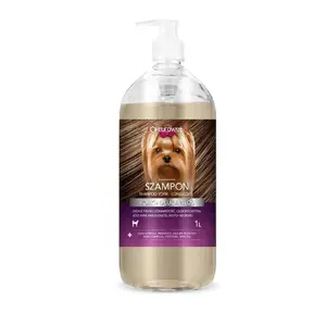 Dog shampoo EUROWET York long-hair 1 L — gentle cleansing for long-coated dogs