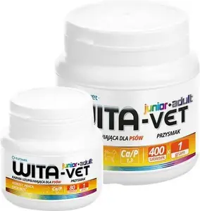 Supplement EUROWET Wita-Vet Complex 1 g chewable tablets for dogs and puppies, 80 pcs