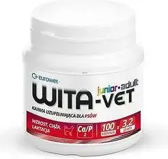 Добавка EUROWET Wita-Vet Complex 3,2 г поддержка роста и беременности для собак и щенков 100 шт