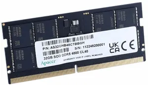 SODIMM DDR5 ОЗУ APACER 32GB 4800MHz CL40 1.1V (1x32GB)