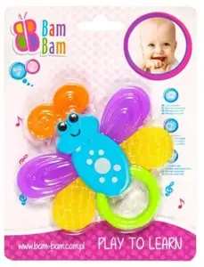 Погремушка Bambam Motyl детская ручная 96/192 – пластиковая сенсорная игрушка