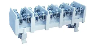 Terminal distribution block 5-segment Simet LZ 5×35/16 for TS35 (clamps 5×35 mm² – 5×4×16 mm²)