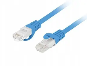 Patchcord LANBERG Cat.6 UTP LSZH Cu 2 m — blue, Fluke tested