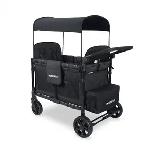 Ratiņi Orink W4 Elite Volcano Black — Orink W4ELT-BLK, bērnu pastaigu rati melnā krāsā