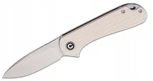 Folding Knife CIVIVI Elementum C907A-3 — G10 Ivory Handle, Compact Slipjoint/Locking Blade
