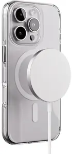 Crong Clear MAG Pro telefona maciņš, MagSafe saderīgs, paredzēts iPhone 16 Pro, caurspīdīgs