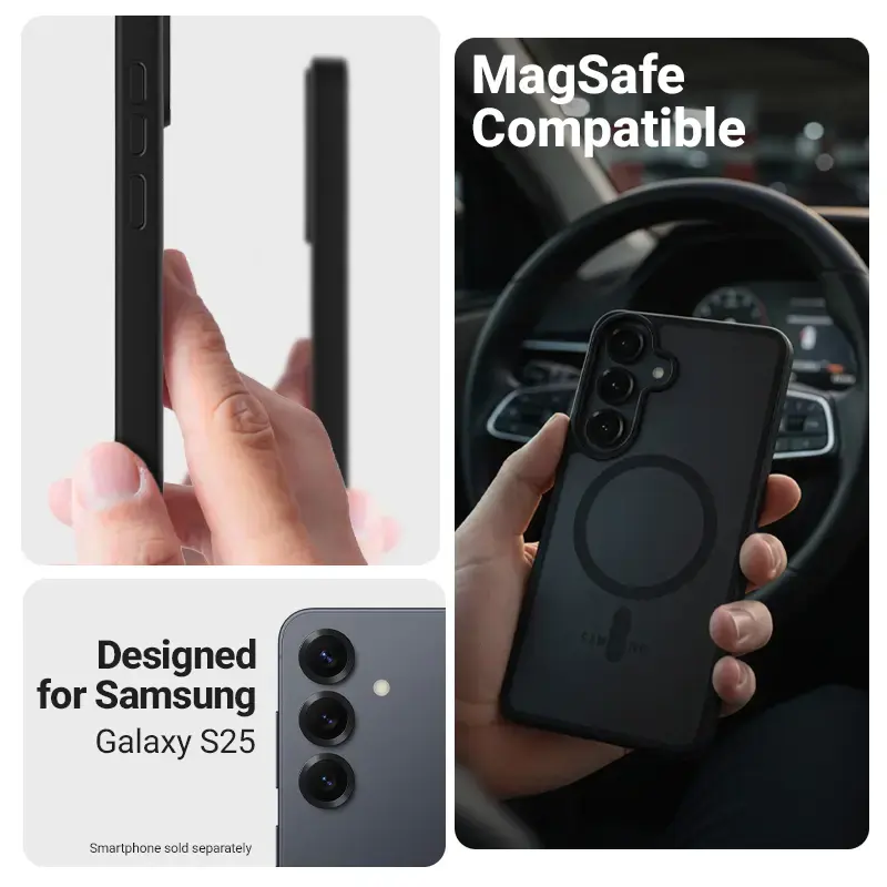 Crong Hybrid Matte Magnetic MagSafe чехол для Samsung Galaxy S25 Photo 3