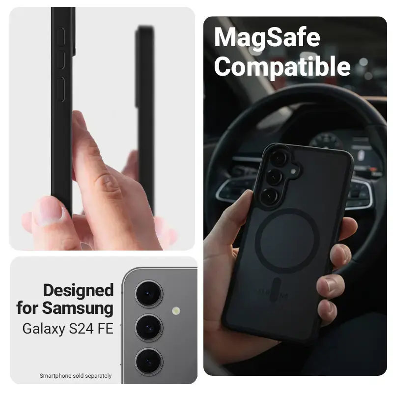 Crong Hybrid Matte Magnetic MagSafe vāciņš Galaxy S24 FE Photo 4