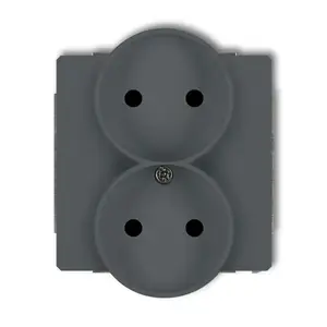 Розетка Karlik 28DGPR-2 двойная 250 В 16 А IP20