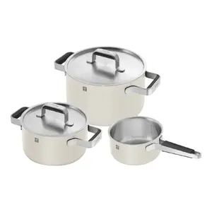 Boiling pan set 3 pcs, NPC Polska, stainless steel, beige finish