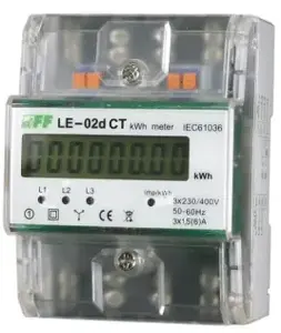 Трёхфазный электросчётчик FF LE-02D CT кл.1 с ЖК-дисплеем (LE-02D CT)