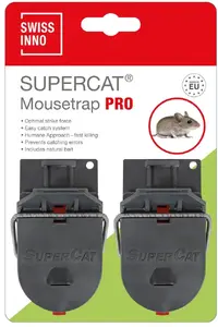 Mouse trap Sourcing SuperCat Pro — mechanical reusable mouse trap, pack of 2