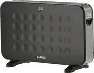Convector Heater TOYA LUND 2000W Black — Electric room heater, 2000 W power, portable