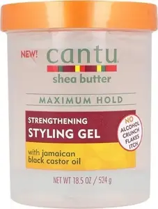 Veidošanas želeja Cantu Jamaican Black Castor 524 g — matu formēšanai un fiksācijai