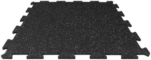 Foam Puzzle Mat Tiguar SLICE 98×98×1.5 cm, black/mosaic EPDM